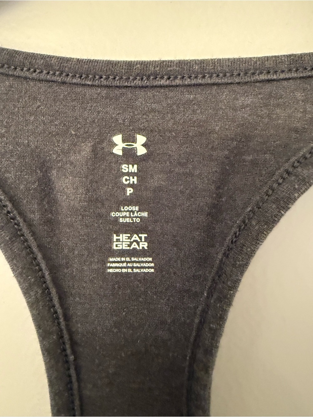 Women’s S Under Armour Charcoal USA Graphic Racerback Tank - Picture 4 of 4